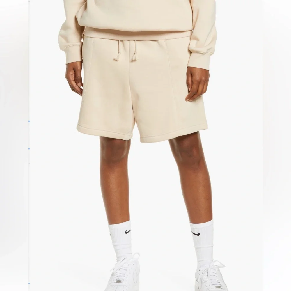 Nike Cream Athletic Shorts with Soft Fabric
